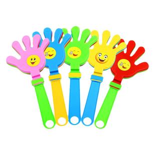 手拍拍手器玩具拍拍巴掌地推活动小礼物发光手掌塑料笑脸鼓掌神器