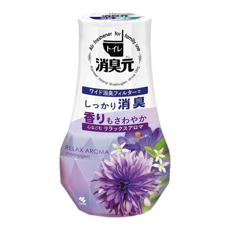 小林制药 优惠孖装厕所用芳香座除臭消臭元舒缓花香空气清新400ml