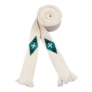 潮流个性卫衣帽绳时尚休闲运动裤腰绳宽扁编织流苏抽绳皮标头装饰