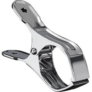 不锈钢防风固定大夹子晾衣架衣服夹子特大号袜子夹家用晒被子神器