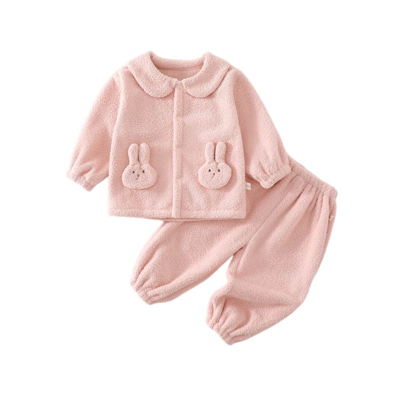 【撤柜专区】品牌专柜 宝宝分体套装秋冬装保暖衣服男女童两件套