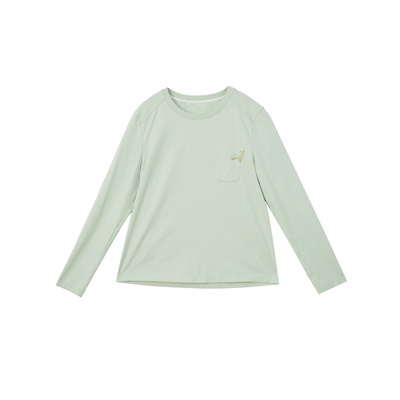 忘城H1489座/自由的诗/26春7A抗菌220克纯棉舒适柔软长袖T恤上衣