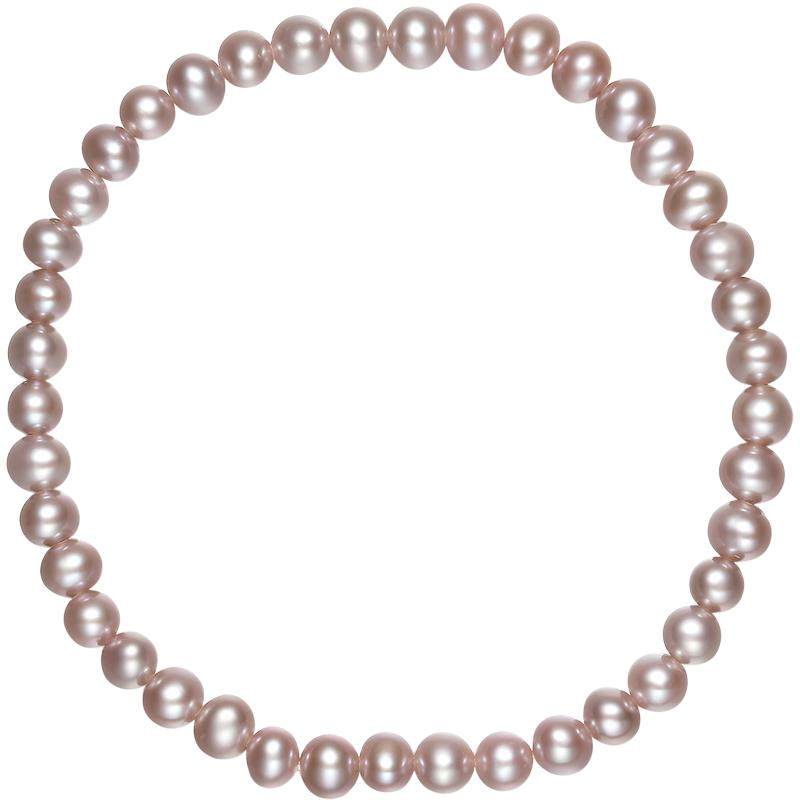 周六福淡水珍珠手串女款紫色珍珠项链一套优雅送女友妇女节礼物