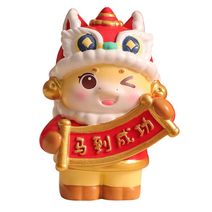 国潮祥瑞吉祥马摆件办公桌面马年喜庆装饰品公司年会2026新年礼物