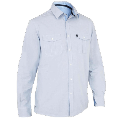 迪卡侬官方衬衫男长袖棉质高级休闲衬衣春秋夏季男士上衣帆船ODT2