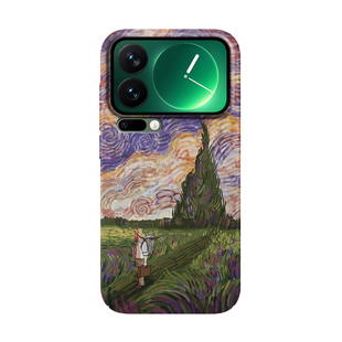 磁吸适用小米17promax手机壳新款小米17ultra梵高傍晚时分硬壳civi4Pro夜光个性15Pro超薄14全包磨砂13外壳