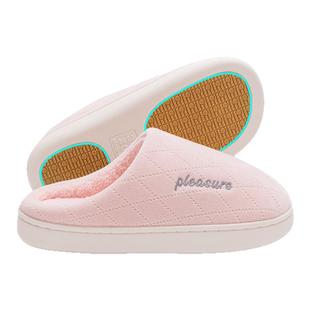 孕妇防滑棉拖鞋女款2025新款冬季月子室内家居毛绒拖鞋男士秋冬天