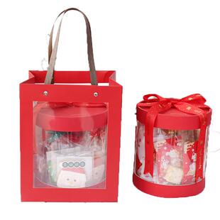 除夕夜蛋黄酥雪花酥红色包装盒子创意包装盒曲奇饼干牛轧糖礼盒