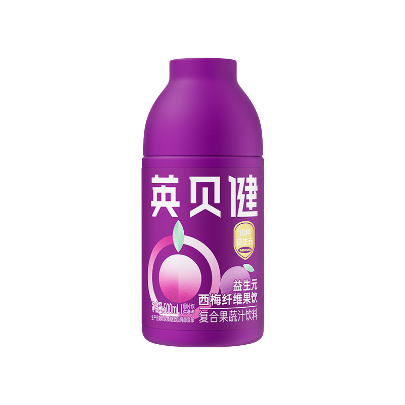 英贝健升级版益生元西梅汁小紫瓶