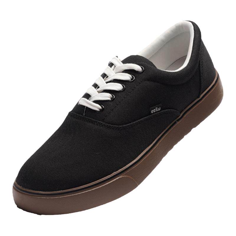 ccilu驰绿环保咖啡渣运动休闲鞋防水系带男女同款浅口美式滑板鞋