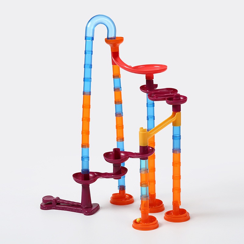 DZ亚马逊智力轨道滚珠积木变创意立体儿童乐大百转转号玩具造型