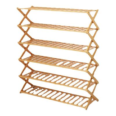 经济型实用多层全楠竹收纳鞋架