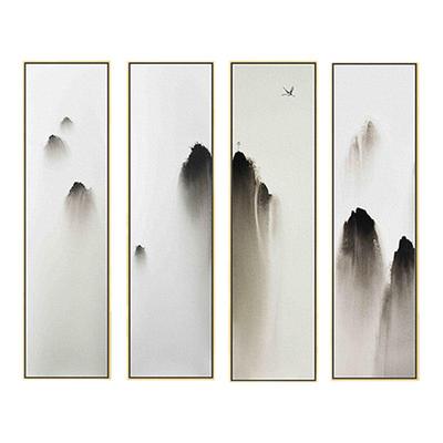 新中式风水墨会所组合装饰画包邮