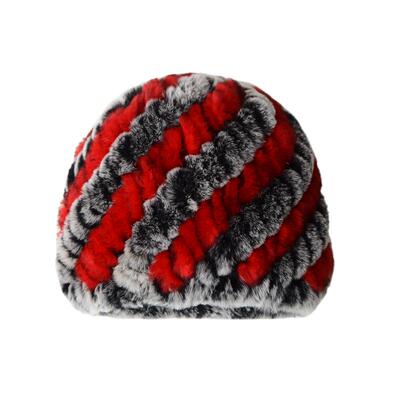 新款保真獭兔毛皮草时尚妈妈帽子