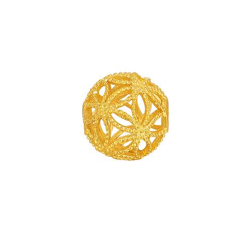 赛菲尔黄金手链金丝绣球转运珠足金手链手串送女友生日礼物