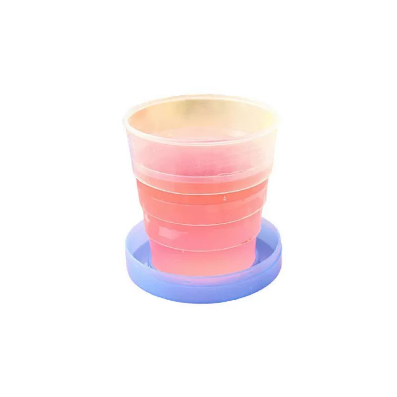 便携折叠伸缩食品级耐高温水杯