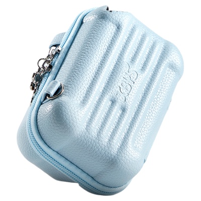 CCD相机包小型卡片机收纳盒硬壳防水防摔便携斜挎数码相机保护套适用于佳能富士索尼松下爱国者松典彩族ccd包