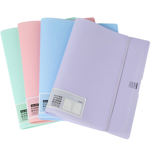 L型多层文件夹A4分层收纳袋试卷收纳夹A5素材收纳初中生用资料夹