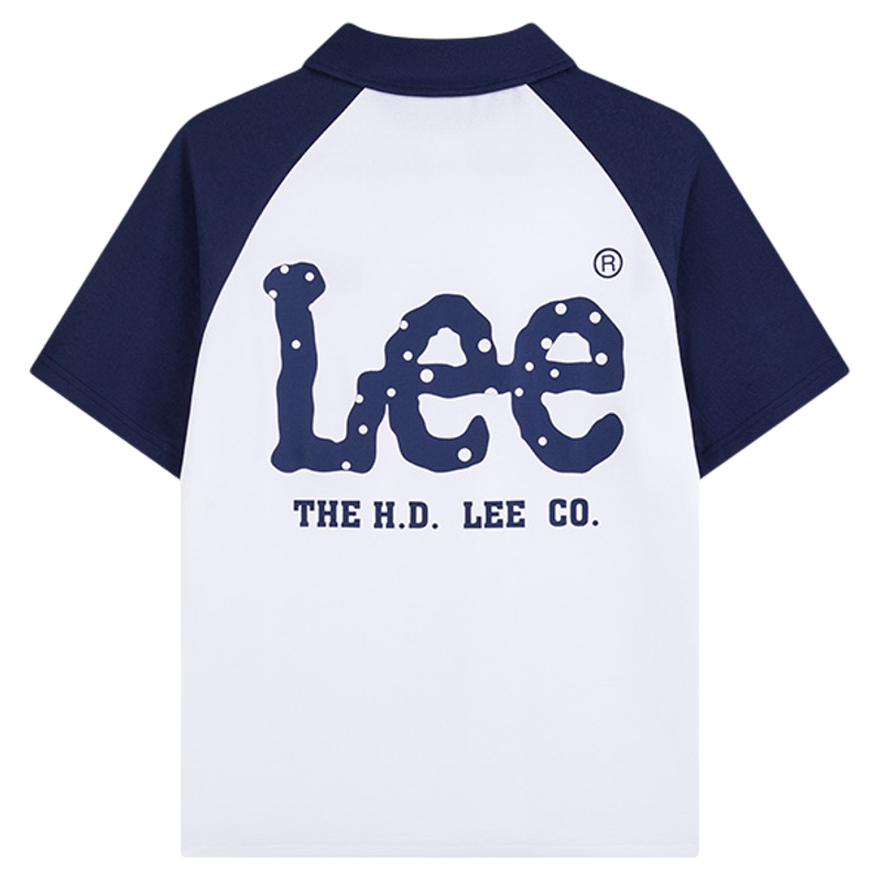 Lee kids儿童夏季针织短袖POLO衫男童女童立领短袖百搭潮上衣