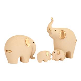 客厅吉祥物摆件陶瓷大象新房玄关酒柜餐边柜装饰高端乔迁搬家礼物