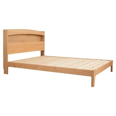 肥象现代简约榉木实木双人夜光床