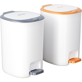 垃圾桶带盖家用2025新款厕所卫生间厨房免弯腰客厅轻奢大号大容量