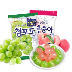 【自营】韩国乐天青葡萄糖水果味硬糖果儿童零食153g婚庆年货喜糖