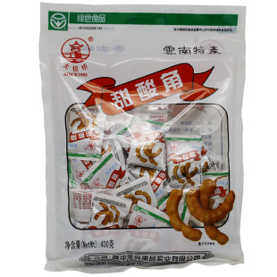 云南腾冲土特产太极桥果脯野生甜酸角果糕罗望子独立包装袋装400g