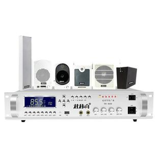 无线调频发射机蓝牙壁挂音响喇叭广播室外防水音柱高音质酒店家用