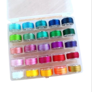 3股6股股线迷你套装分装线小卷盒装 编手绳手链项链绳的绕线 较细