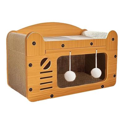 磨爪神器！猫抓板猫窝一体耐抓