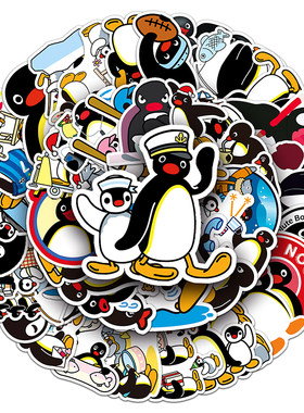 100张pingu企鹅家族动画创意贴纸