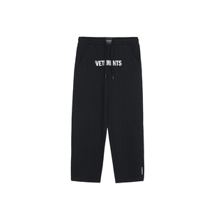 VETEMENTS香蕉裤子100%纯棉溶解字体印花男女款针织长裤64562001