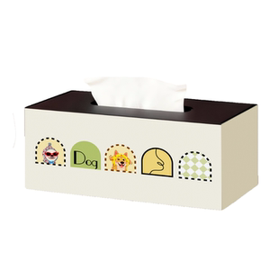 卡通创意桌面纸巾盒2026新款多功能分格收纳茶几客厅卧室高档质感