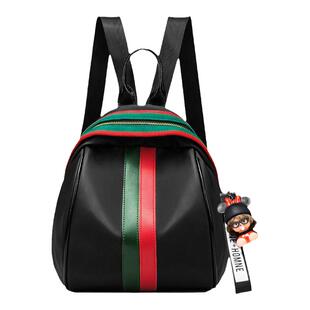 双肩包女2025新款时尚韩版贝壳包防水牛津布小包包迷你帆布背包潮