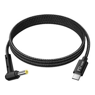 拓振100w常用笔记本电脑PD诱骗快充线电源转换线补光灯诱骗线Typec转圆口DC电源转接头20v5a编织线适用联想