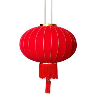 【欢度佳节】新年节庆大红绒布灯笼喜庆元旦春节小区物业商场挂饰