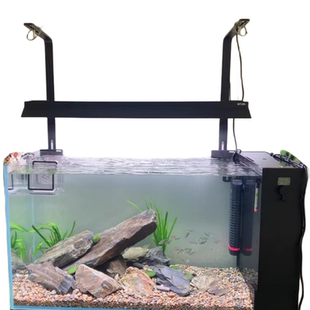 尼特利水草灯ATS灯盘吊装灯架AT7筒灯支架7系桶灯L型黑色吊架夹子