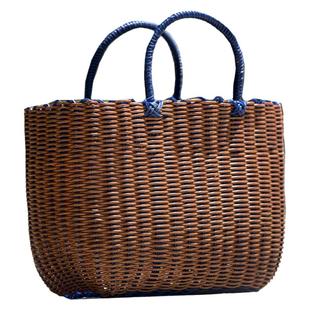 塑料买菜手提篮子购物洗澡篮采摘野餐收纳筐用品沐浴框ins鸡蛋筐