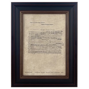 音符复古装饰画桌面摆件高级感油画摆台卧室客厅小物件美欧式相框