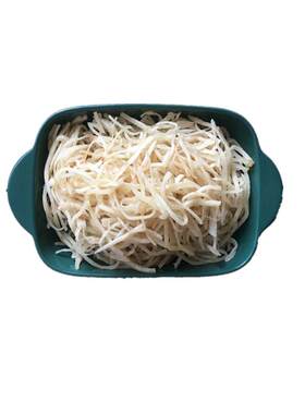 炒饼丝口感筋道伝仔兔河北