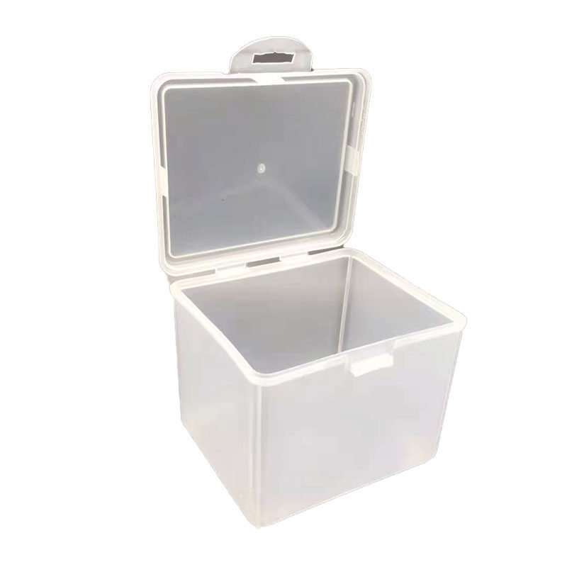 收纳盒透明塑料盒小号翻盖式小盒子带盖零件盒子迷你卡片盒子