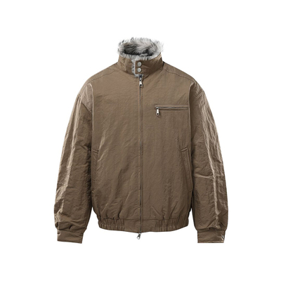 美式复古立领保暖棉衣男夹克