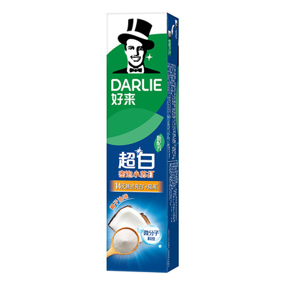 DARLIE好来超白牙膏绵密泡沫清洁