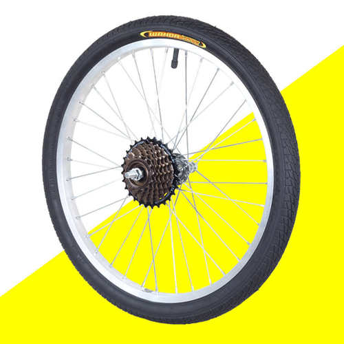 20寸变速自行车20x1.75/1.95/2.125山地车折叠车轮毂6/7速轮组