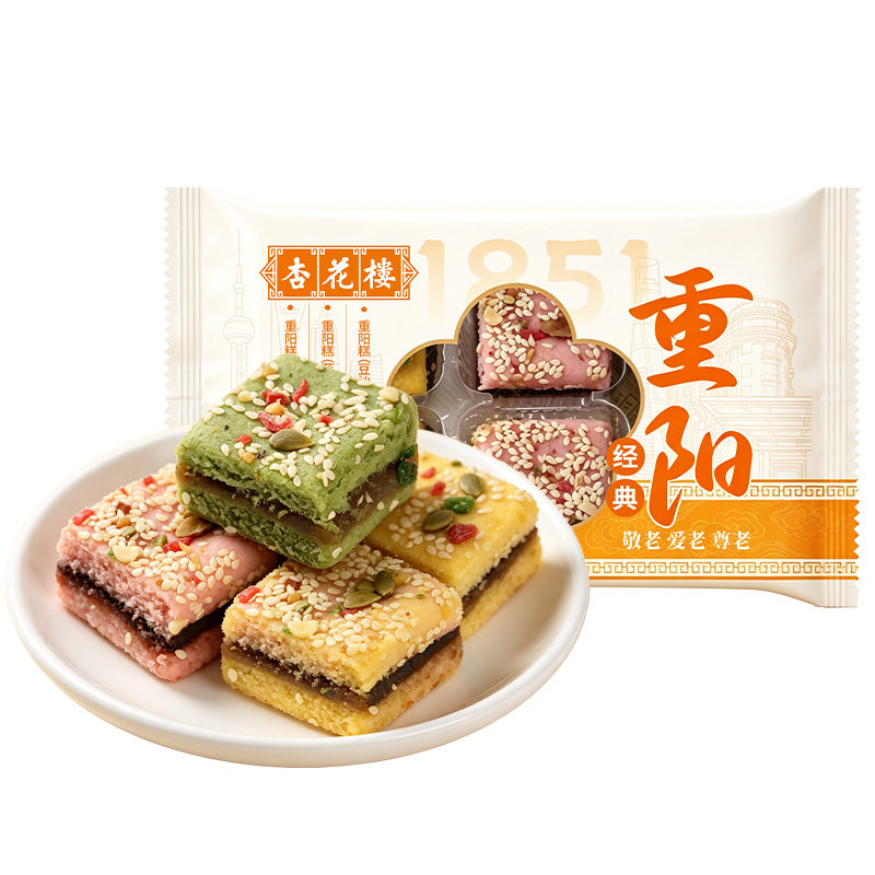杏花楼重阳糕袋装装重阳节上海点心传统糕点匠心送老人长辈大礼包