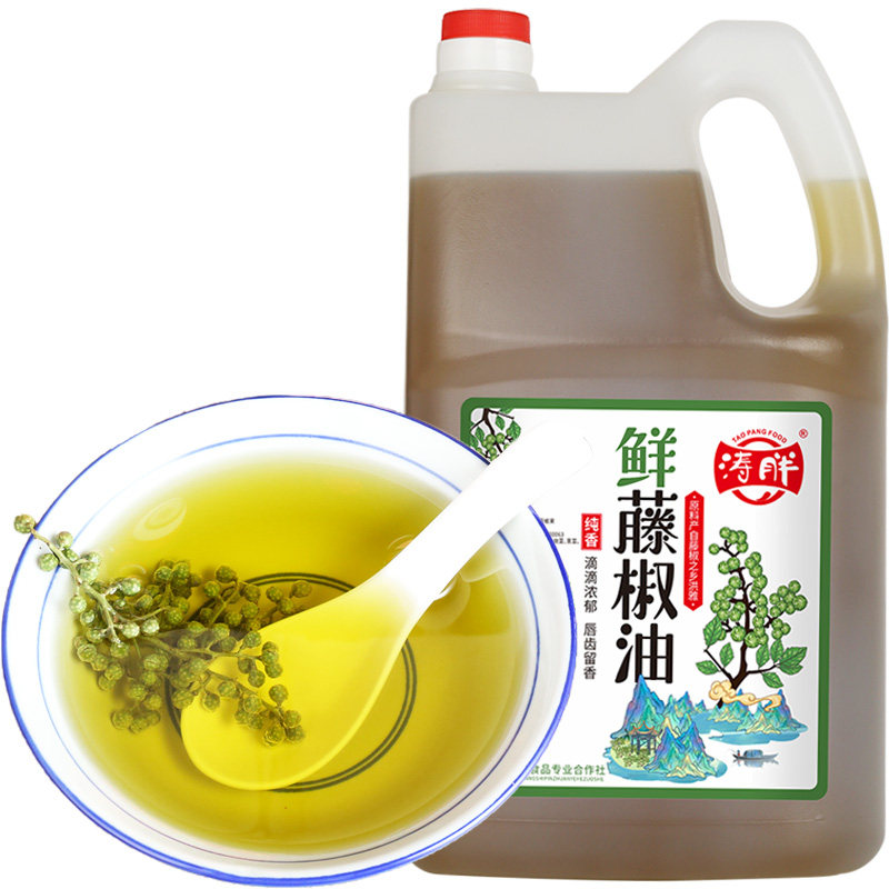 四川洪雅涛胖藤椒油5L餐饮商用
