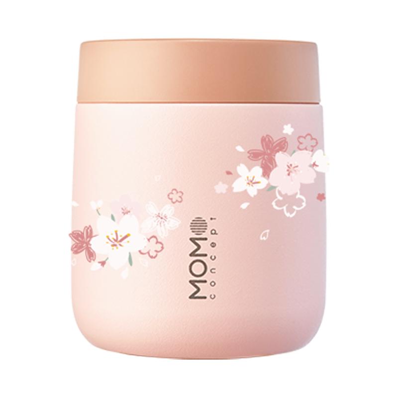 MOMO樱花保温杯咖啡杯女生高颜值316不锈钢便携水杯子生日送礼物