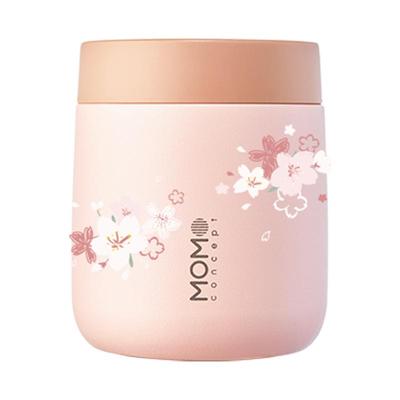 momo保温杯樱花女生图案小巧便携