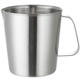 量杯304不锈钢量杯带刻度量筒厨房家用烘培量杯奶茶店专用1000ml
